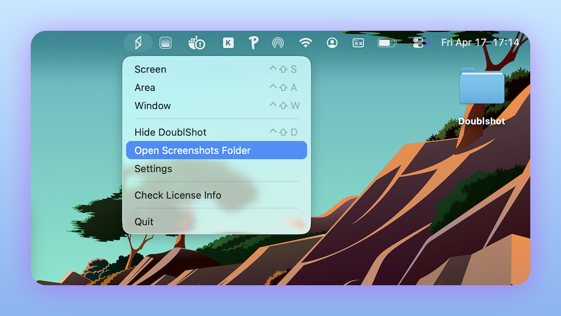 Screenshot folder organized by month